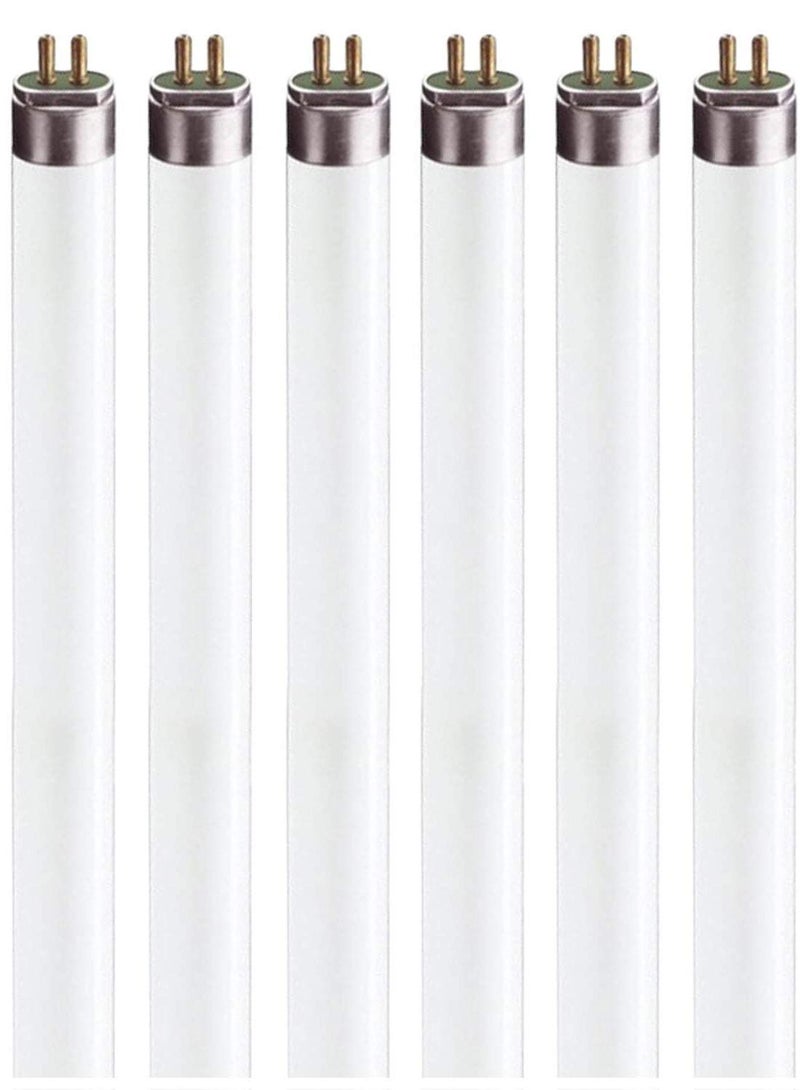 Circle (6 Pack) F13T5/WW - T5 Fluorescent 3000K Warm White - 21" Linear - 13 Watt T5 - Under The Counter Light Bulbs